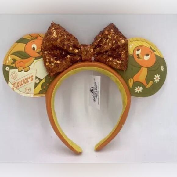Disney Accessories - NWT Disney Parks Orange Florida Bird Minnie Mouse Epcot Ears 2023